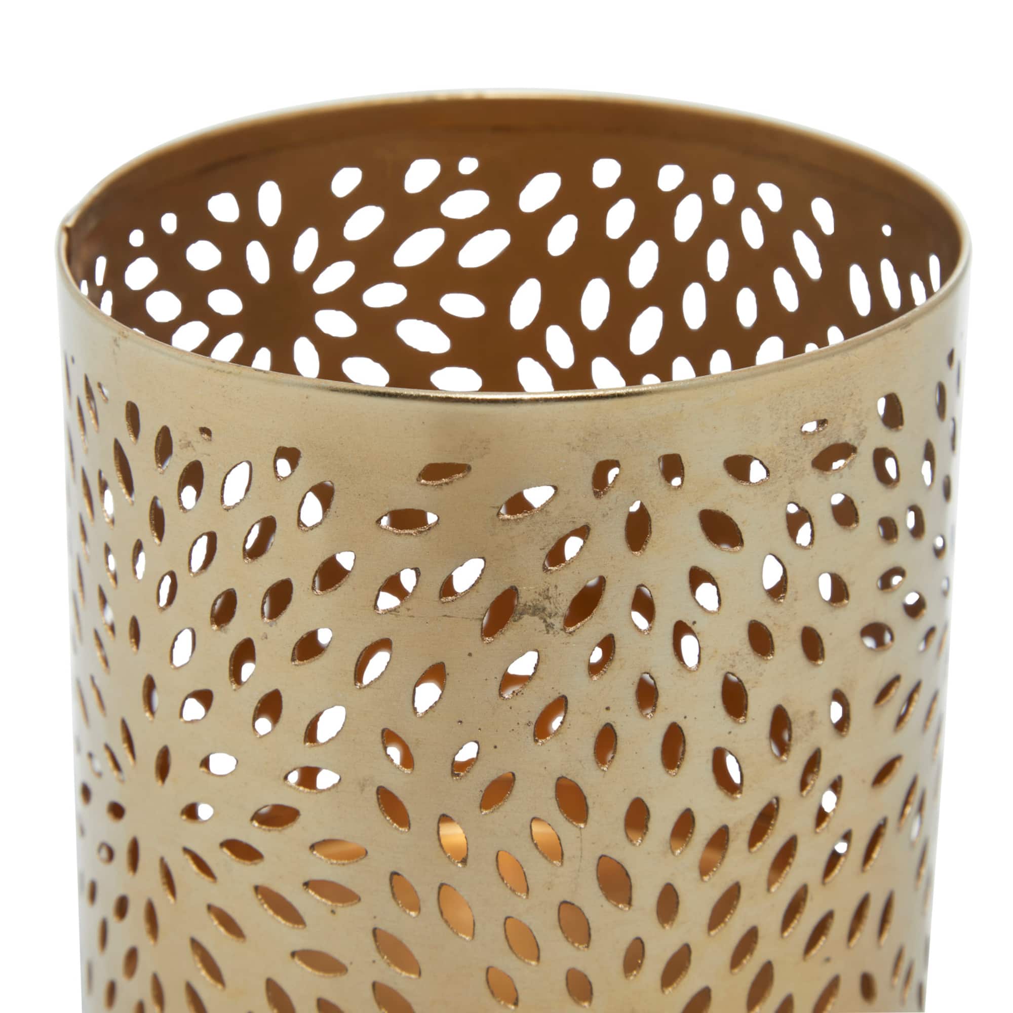 4" Gold Iron Glam Pencil Holder